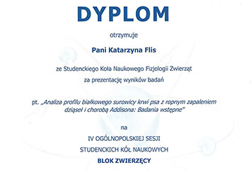 Katarzyna Flis - dyplom